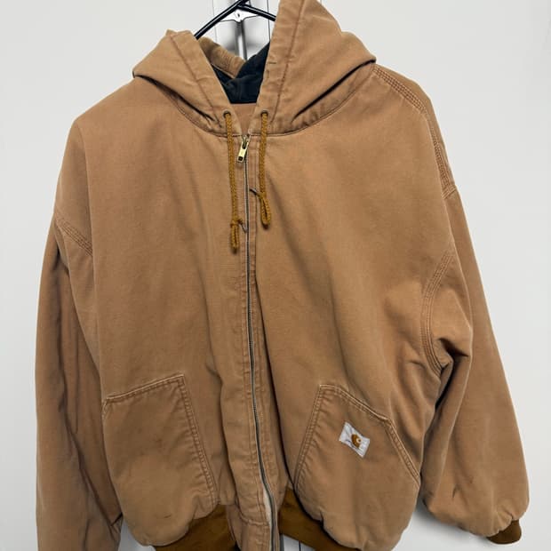 빈티지 XL 칼하트 디트로이트 후드집업 자켓