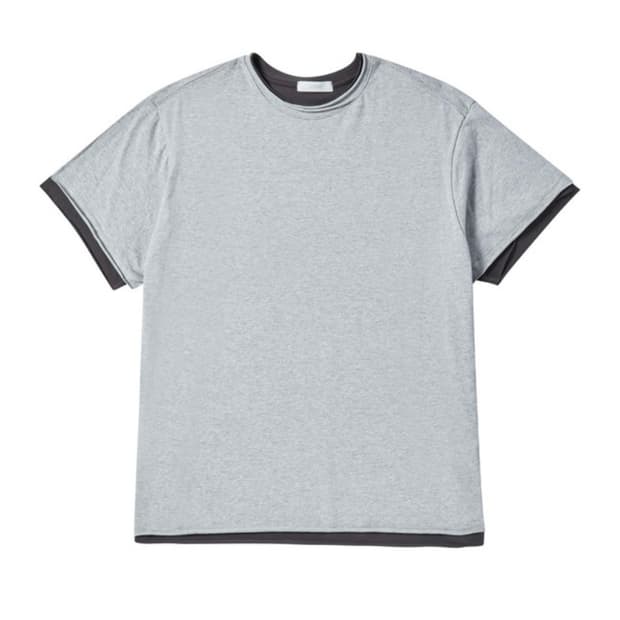 Layered cut off t-shirt large