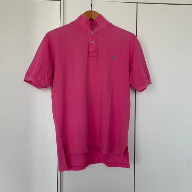 폴로 랄프로렌 핫핑크 반팔카라티 95 사이즈