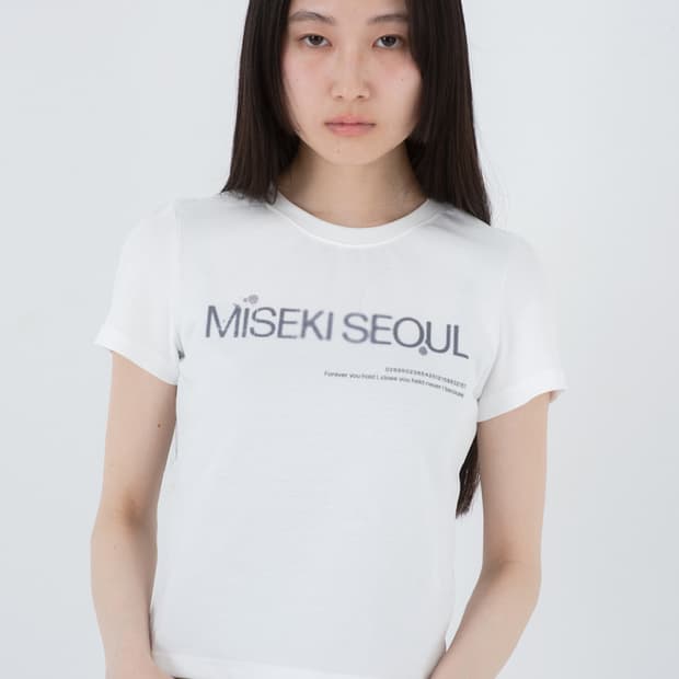 [2] 미세키서울 로고 숏슬리브 화이트