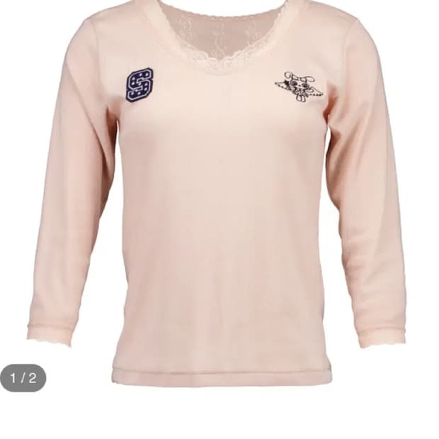 샬롬클럽 레이스 탑 피치 shalomclub lace top peach