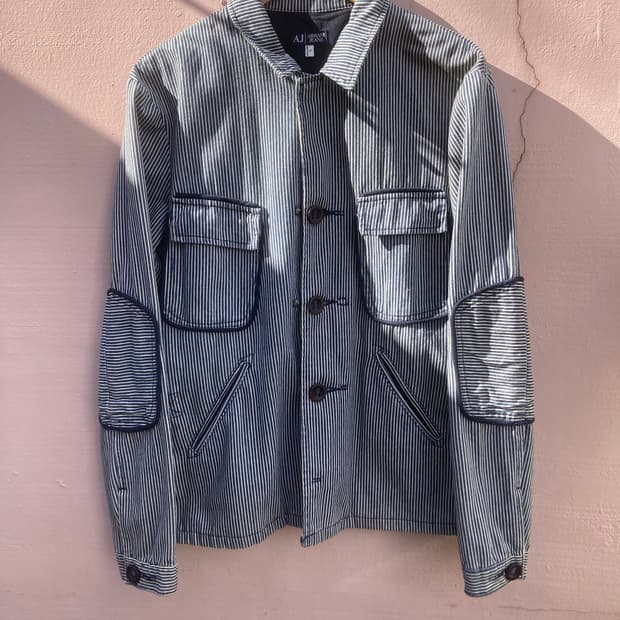 00s armani jeans hickory jacket