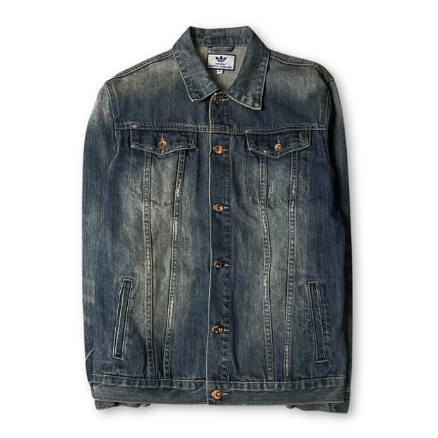 아디다스 오리지널스 중청 투포켓 데님 자켓 XL