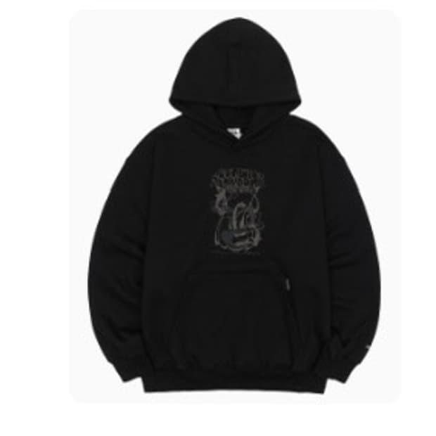 스컬프터 Devil Discharge Printed Hoodie