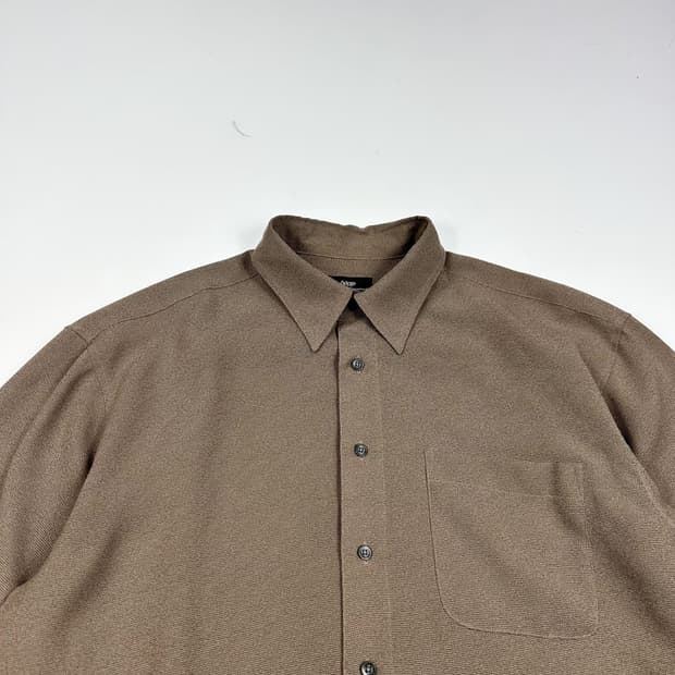 VTG 빈티지 재팬 브라운 오버핏 셔츠 (XL)