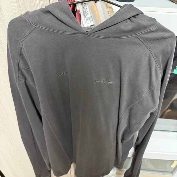 플라스틱프로덕트 후드 롱슬리브 차콜