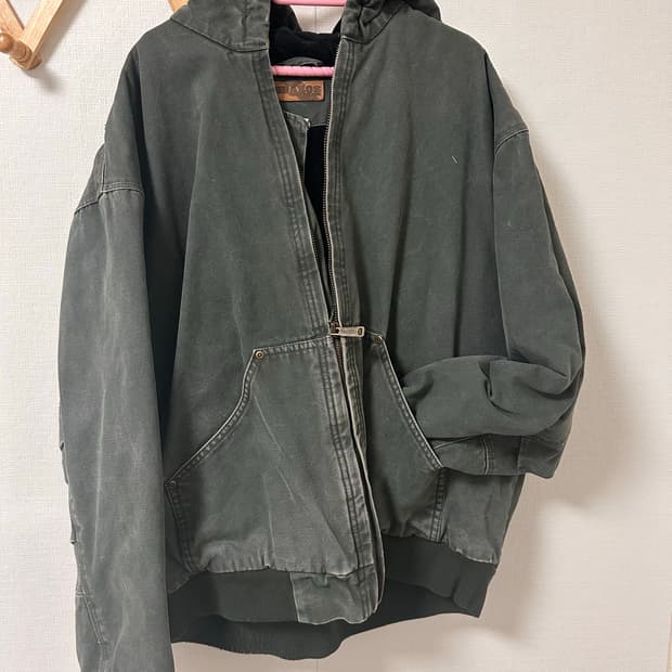 XL) BRAZOS USA 워크웨어 덕 캔버스 액티브 자켓