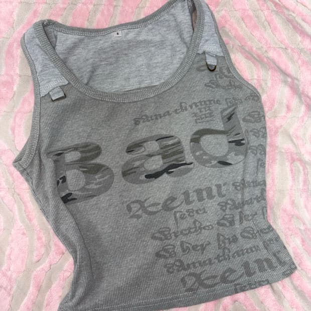 밀리터리 빈티지 나시 그레이 