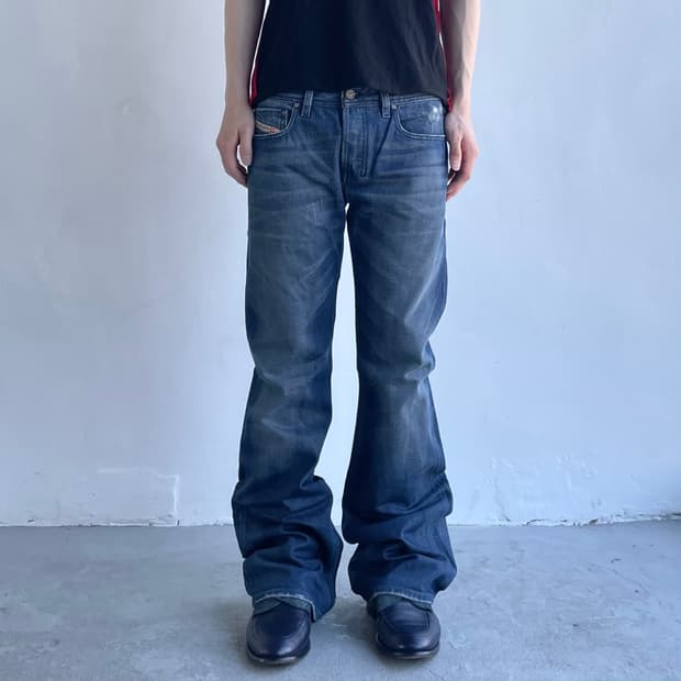 디젤 플레어 데님 팬츠
