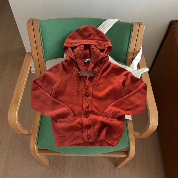 🍊Orange Hood Knit