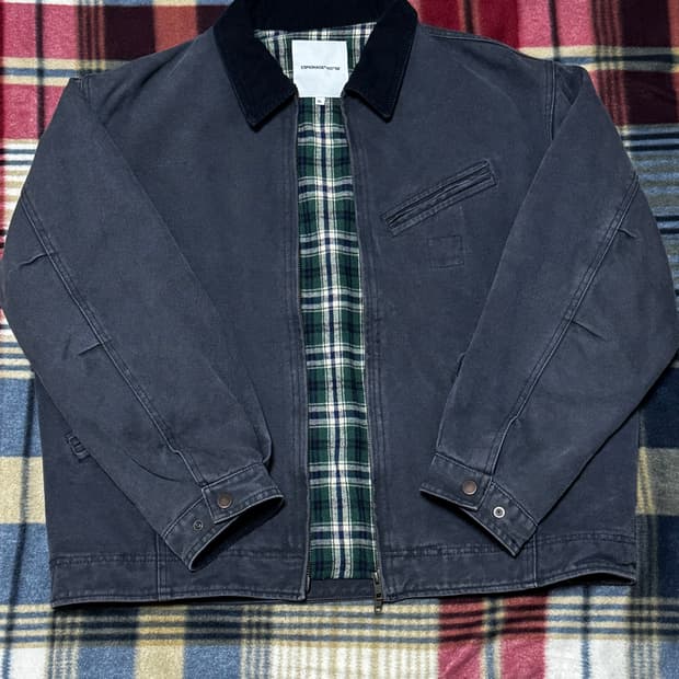 에스피오나지 캔버스 워크자켓 (차콜 네이비,XL)