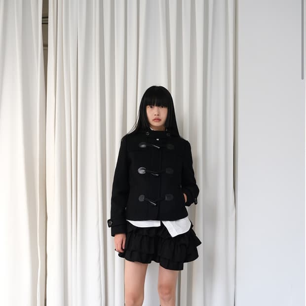 구해요) soonji 순지 더플 후드 코트