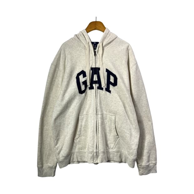 [Gap] 갭 로고 오트밀 후드집업 (기모)