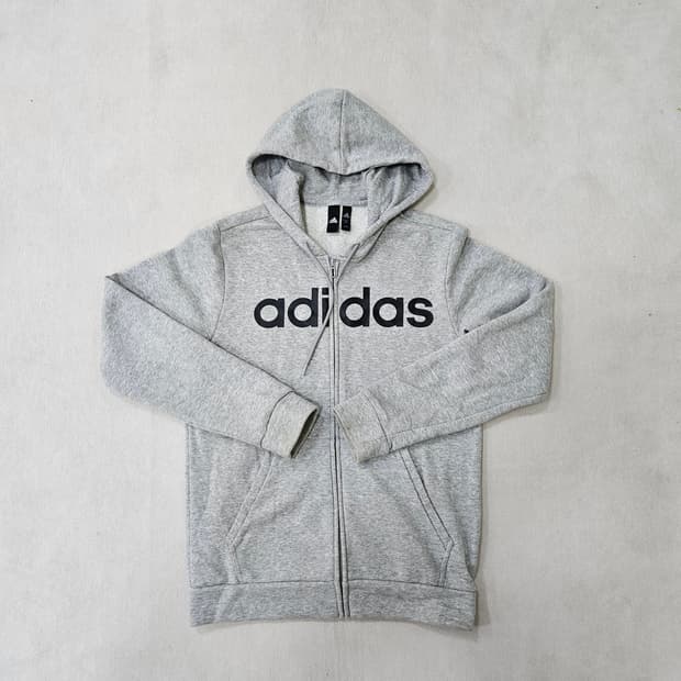 M 아디다스 그레이 후드집업 0306Y