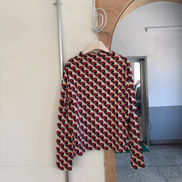 90s 피에르까르뎅 멀티 칼라 롱슬리브 