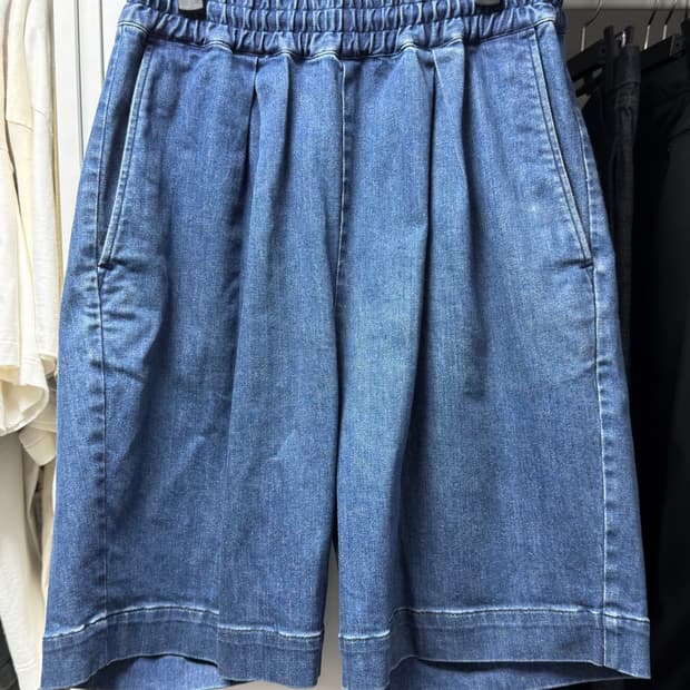 Marka 코듀라 턱 와이드 데님 쇼츠