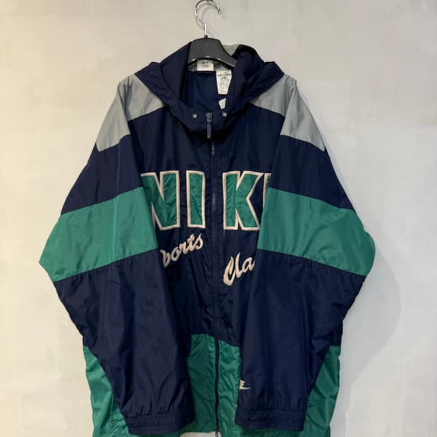 나이키 네이비 올드스쿨 바람막이