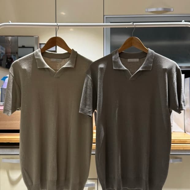 보세 남성 폴로 니트 카라티