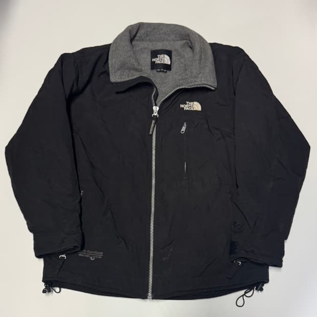 노스페이스 안감 후리스 바람막이 점퍼 XL 블랙