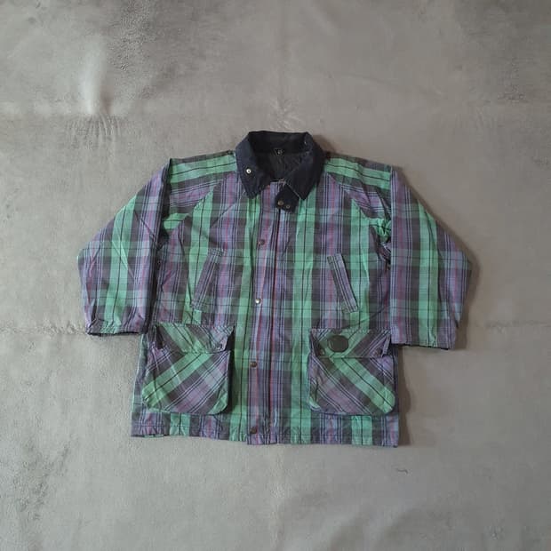 90s 버버리 타탄체크 블랙와치 헌팅 자켓 M