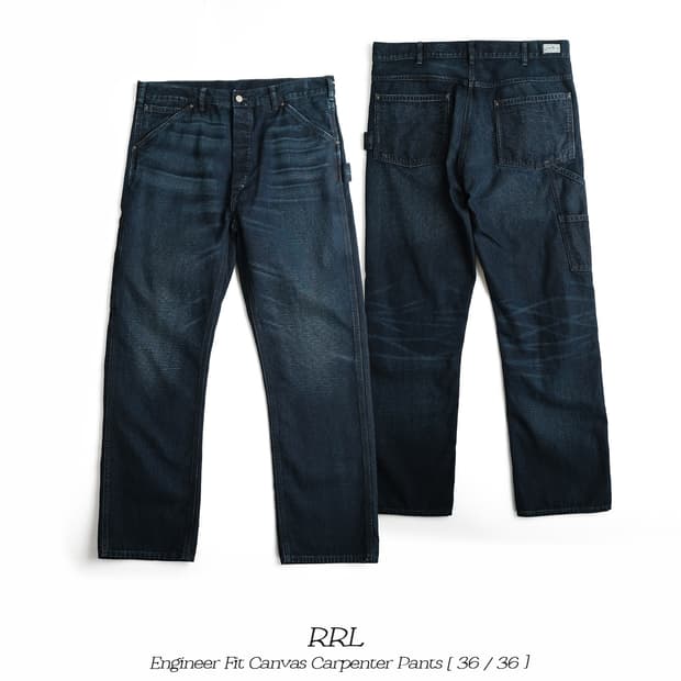 더블알엘 엔지니어핏 캔버스 카펜터 팬츠 인디고 36사이즈 RRL