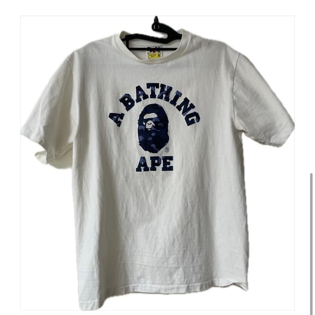 베이프 화이트 티셔츠