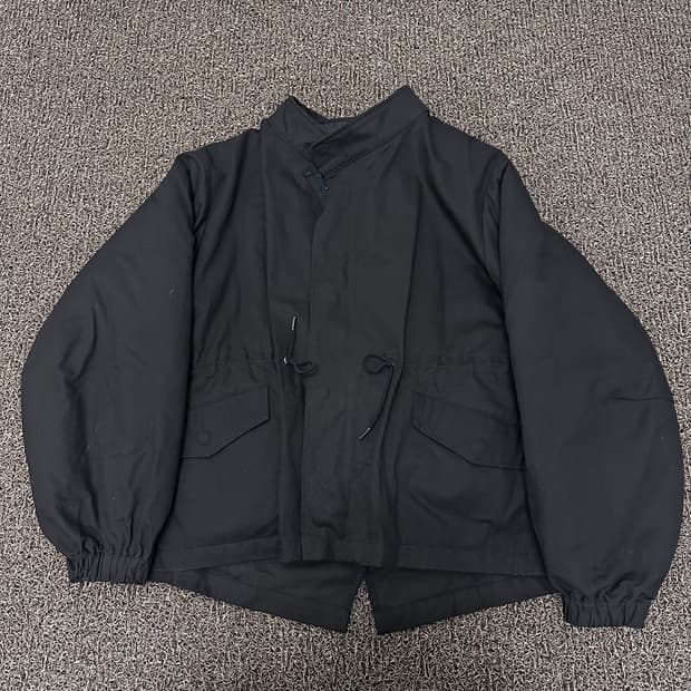 라퍼지스토어 피쉬테일 숏 야상 파카 점퍼 블랙 S