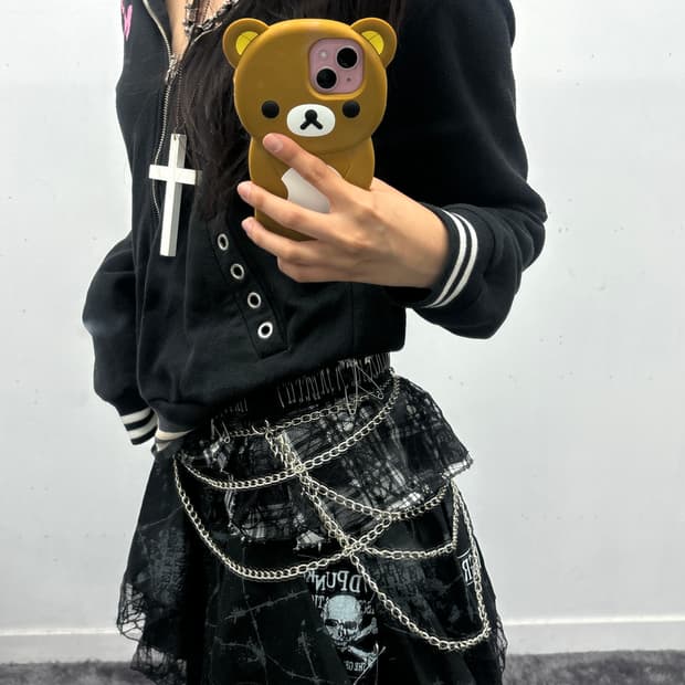 Mad punks 스파이더 웹 스커트