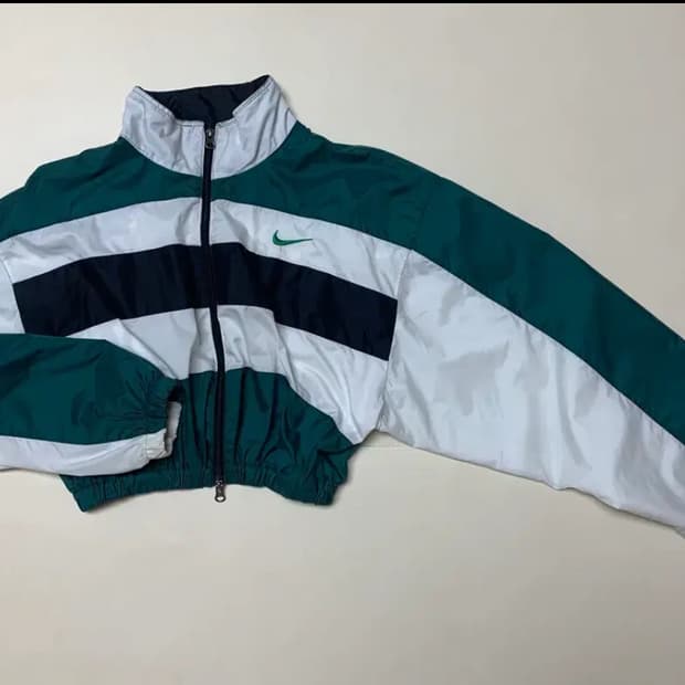 나이키 90s 빈티지 크롭 바람막이 L
