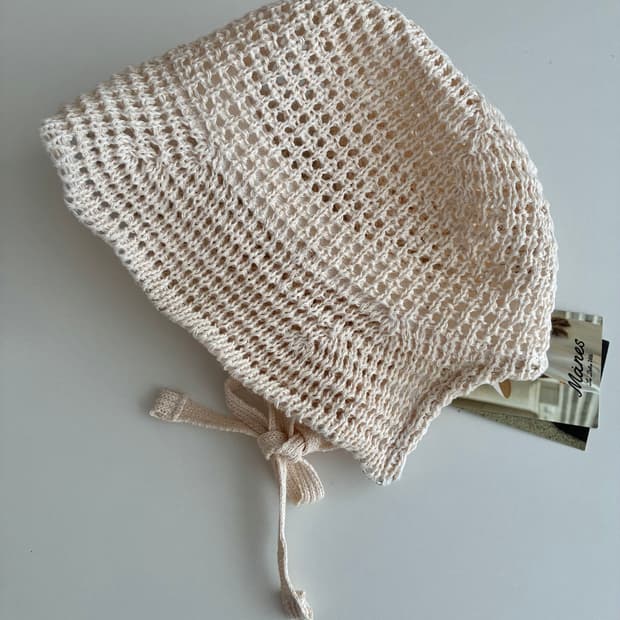 F) 새상품 마네스 Manes 오세르햇 버킷햇 아이보리