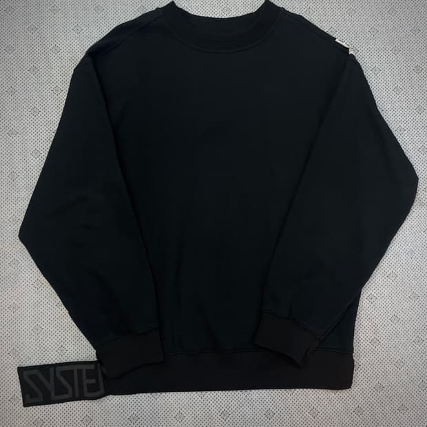 100/ 시스템 믹스매치 레이어 사이드절개 맨투맨