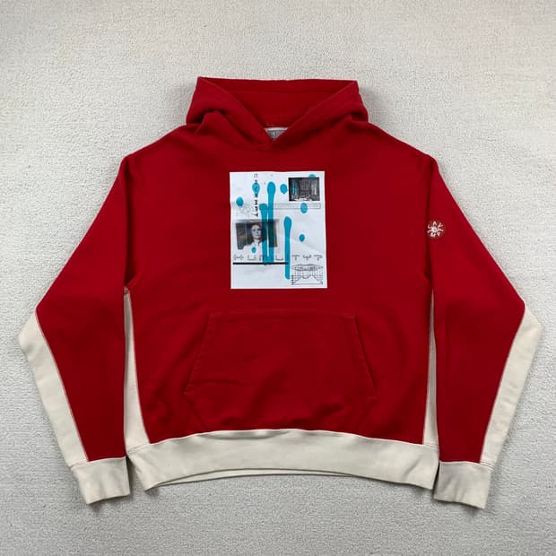 카브엠트 그래픽 후드티 레드