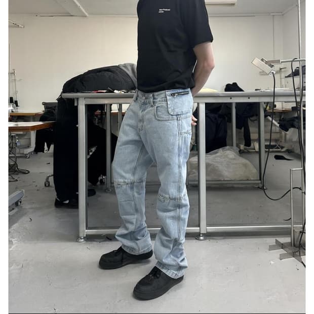 MPa BAG PANTS (STEEL BLUE)