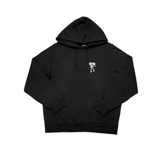 스투시 빅로고 블랙 후드티