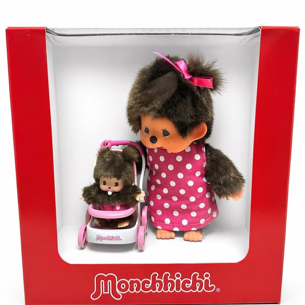 엄마와 아기 유모차 몬치치