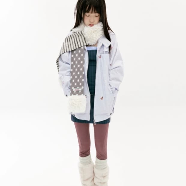 스카이블루 재킷