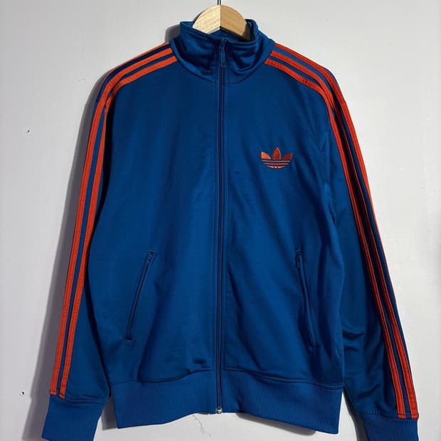 아디다스 오리지널 오렌지 쓰리 스트라이프 트랙 자켓 (무료배송)