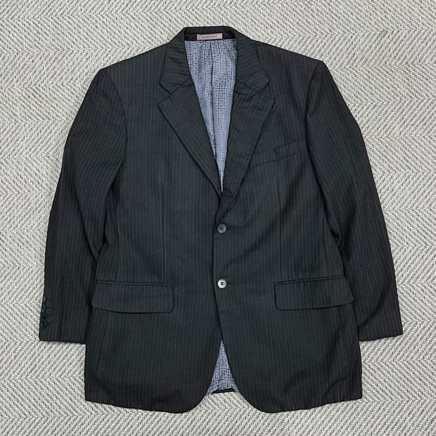 지방시 스트라이프 2버튼 블레이저 v0959