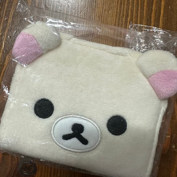 코리락쿠마 페이스 반지갑 새상품