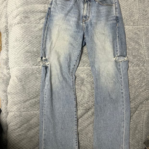 Lab101 side cutting washing denim