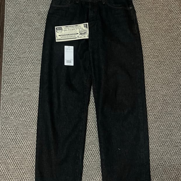 리바이스 빔즈 Levis beams Black Rinse denim 