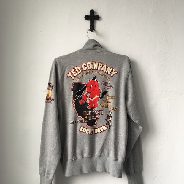 Ted company patch point high neck zip up