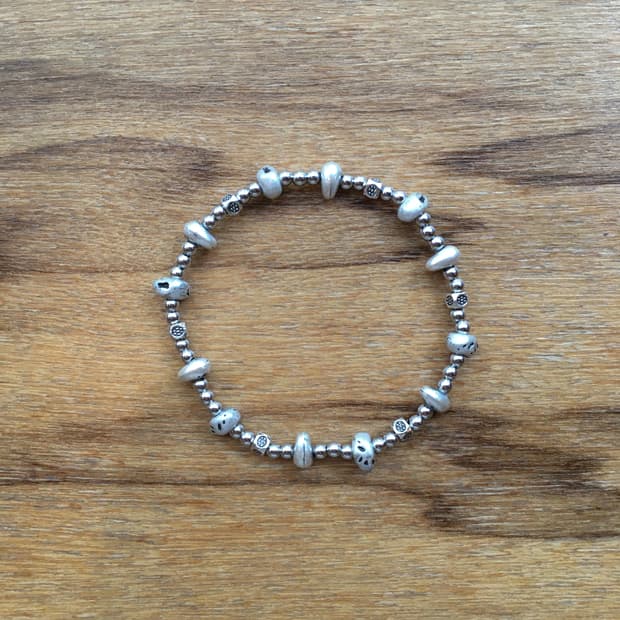 silver stone bracelet