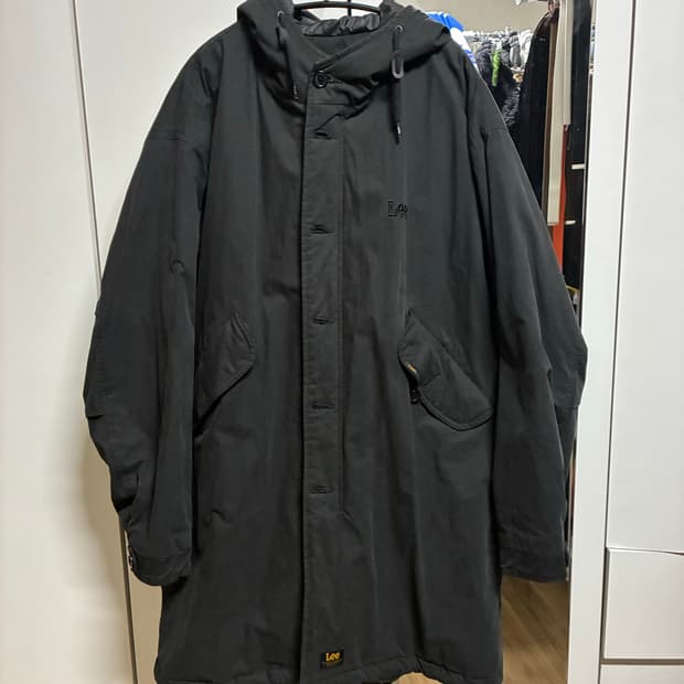 [새상품] LEE 리 퀼팅 파카 블랙