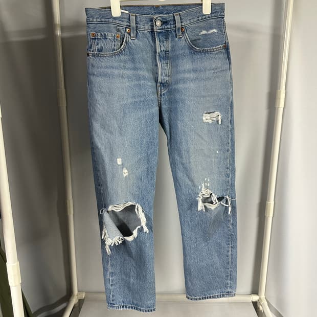 리바이스 501 데미지 데님