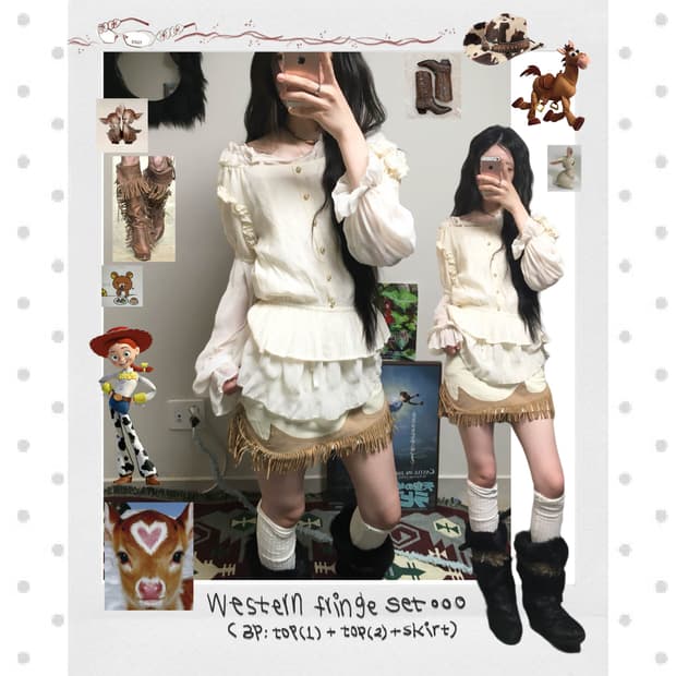 western fringe set (3ps)