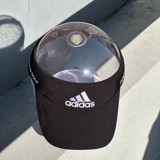 [F] 아디다스 골프 블랙 썬캡 썬바이저 모자