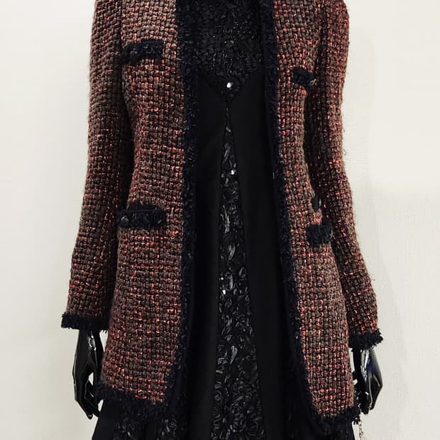 베네통 트위드 자켓