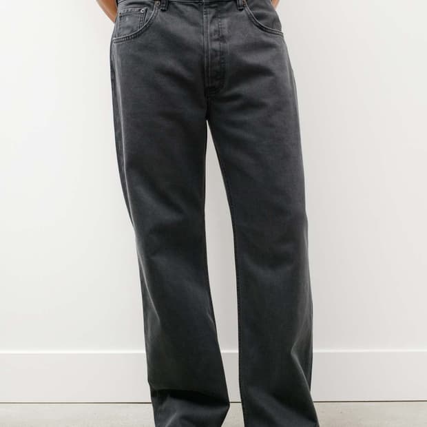 아크네 스튜디오 2021 루즈핏 페디드 블랙 27/32