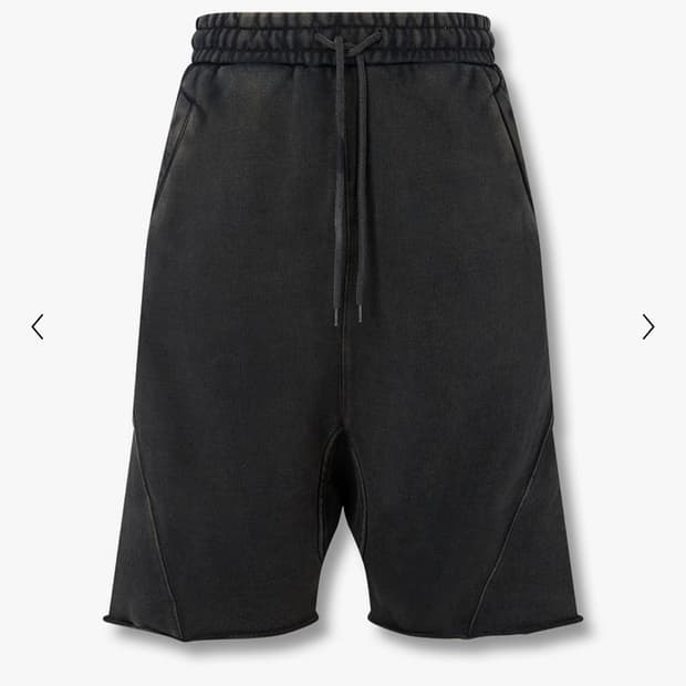 Entire studios 헤비드롭쇼츠 워시드블랙